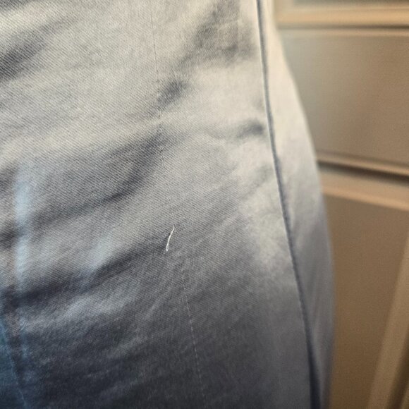 AIGEMAN Women Spaghetti Strap Sexy Maxi Dress Ruched High Slit Dress Sz: S Blue - Picture 6 of 11